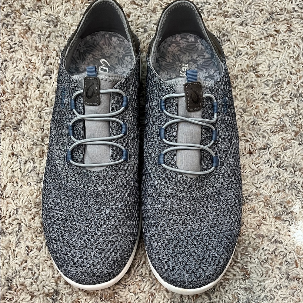 OluKai Men's Blue and Gray Sneakers